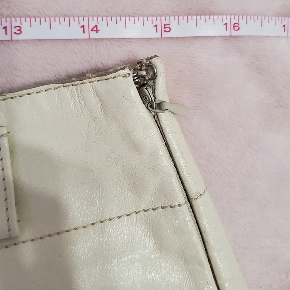 Express Y2K Genuine Leather Cream Mini Skirt Sz 5/6, Excellent Condition - Picture 5 of 6